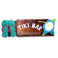 Wooden Tiki Wallhanging, Hand Carved From Albesia Wood
