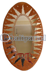 Mosaic Sun And Moon Mirror