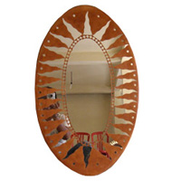 Mosaic Sun And Moon Mirror
