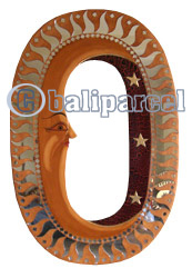 Mosaic Sun And Moon Mirror