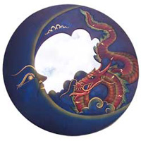 Dragon And Moon Mirror