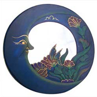Moon And Flowers Mirror