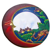 Moon And Flamingo Mirror