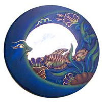 Moon And Tropical Fish Mirror