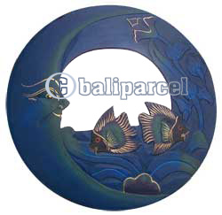 Moon And Tropical Fish Mirror