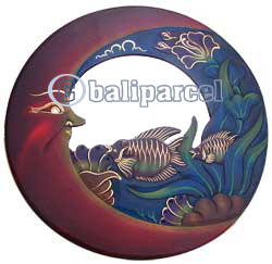 Moon And Tropical Fish Mirror
