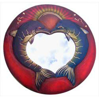 Sun And Dolphins Mirror
