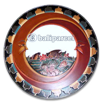 Moon And Tropical Fish Mirror