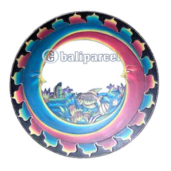 Moon And Tropical Fish Mirror
