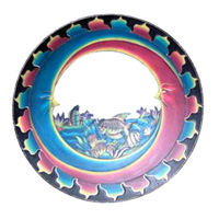 Moon And Tropical Fish Mirror