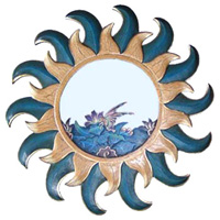 Sun And Flowers Mirror