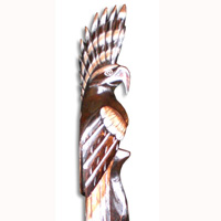 Cockatoo Bird With Handpainted, Hand Carved From Albesia Wood.