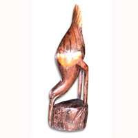 Bird, Handcarved From Albesia Wood