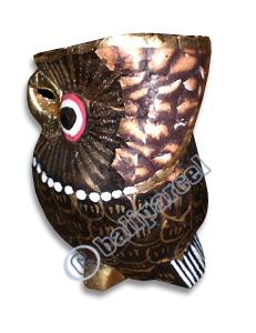 Owl Set Of 3, Handcarved From Albesia Wood.