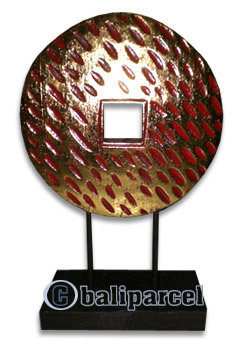 Medallion Set Of 3, Handcarved From Albesia Wood