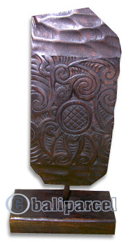 Medallion, Handcarved From Albesia Wood