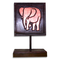 Medallion, Handcarved From Albesia Wood