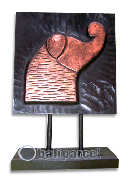 Medallion, Handcarved From Albesia Wood