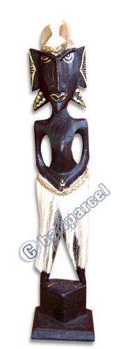 Primitive, Handcarved From Albesia Wood