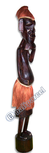 Primitive, Handcarved From Albesia Wood