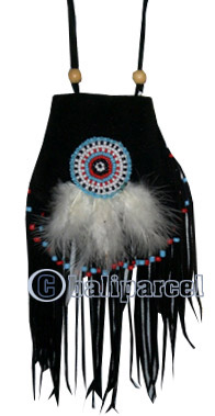 Leather Pouches, Native American Style