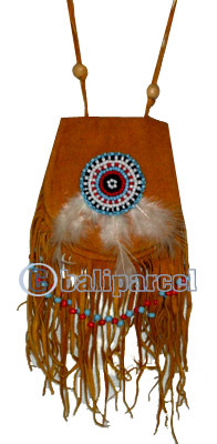 Leather Pouches, Native American Style
