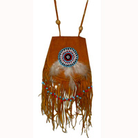 Leather Pouches, Native American Style