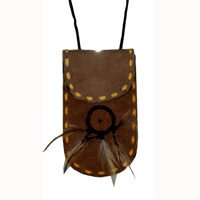 Leather Pouches, Native American Style
