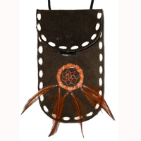 Leather Pouches, Native American Style