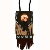 Leather Pouches, Native American Style