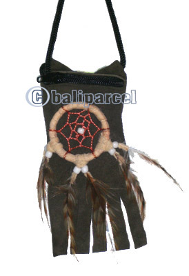 Leather Pouches, Native American Style