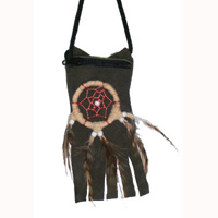 Leather Pouches, Native American Style