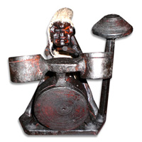 Primitive, Handcarved From Albesia Wood