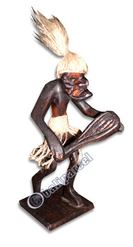 Primitive, Handcarved From Albesia Wood