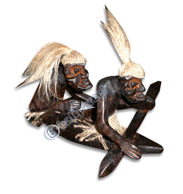 Primitive, Handcarved From Albesia Wood