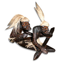 Primitive, Handcarved From Albesia Wood