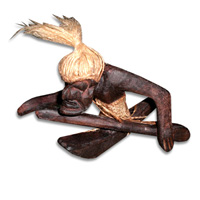 Primitive, Handcarved From Albesia Wood