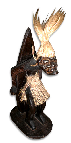 Primitive, Handcarved From Albesia Wood