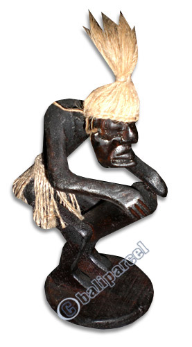 Primitive, Handcarved From Albesia Wood