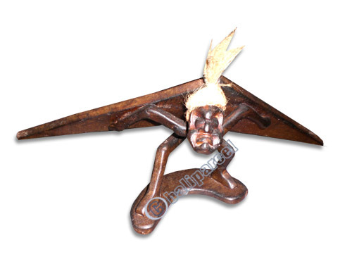 Primitive, Handcarved From Albesia Wood