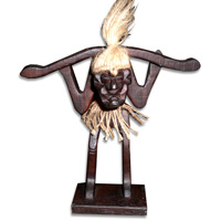 Primitive, Handcarved From Albesia Wood