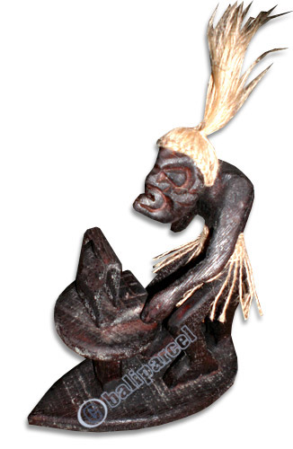 Primitive, Handcarved From Albesia Wood