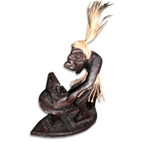 Primitive, Handcarved From Albesia Wood