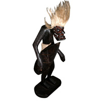 Primitive, Handcarved From Albesia Wood