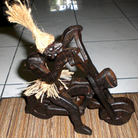 Primitive, Handcarved From Albesia Wood