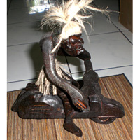 Primitive, Handcarved From Albesia Wood