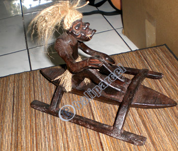 Primitive, Handcarved From Albesia Wood