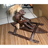 Primitive, Handcarved From Albesia Wood