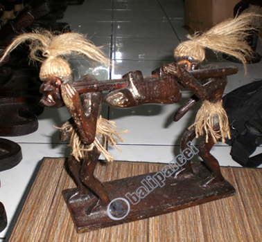 Primitive, Handcarved From Albesia Wood