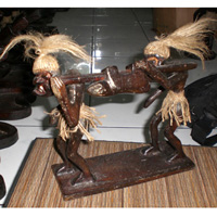Primitive, Handcarved From Albesia Wood